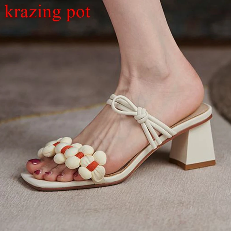 

Krazing Pot/из кожи с натуральным лицевым покрытием, на среднем каблуке в винтажном стиле; Сезон лето платье принцессы с открытым носком; Без шнур...