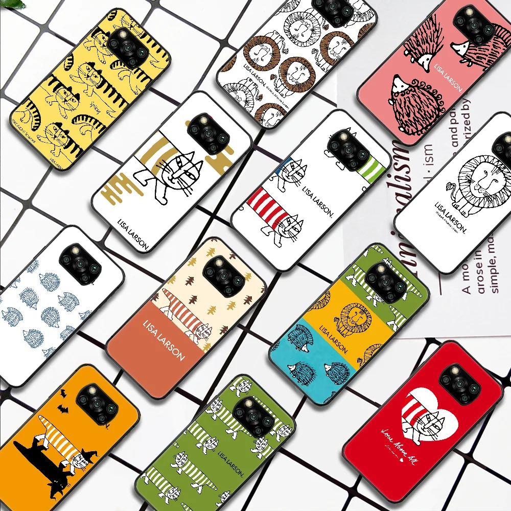 

Lisas Larson Phone Case For Xiaomi Mi Note 10 A3 9 MAX 3 A2 8 9 Lite Pro Ultra black Hoesjes Pretty Prime Tpu Cover Soft Coque