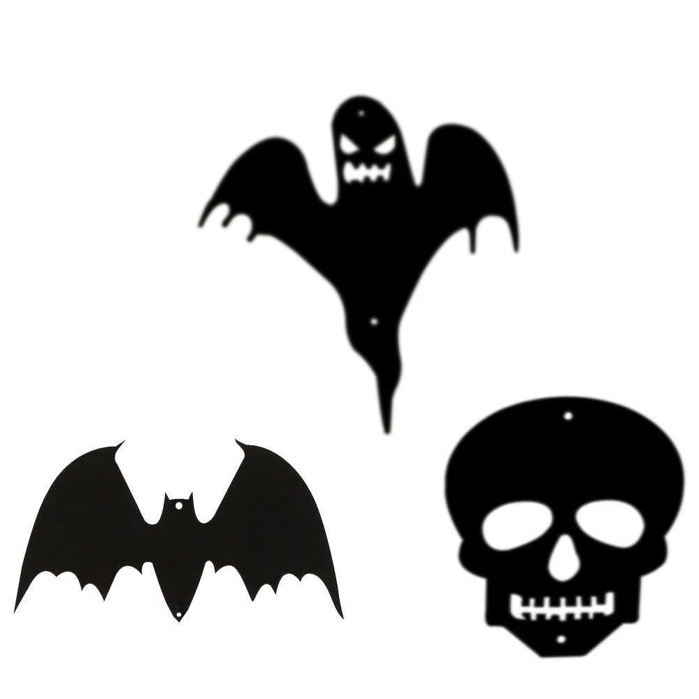 

Halloween's Skulls Ghosts String Black Hanging Ornament Garland Flags Bunting Banner Bats Home Bar Haunted House Decoration