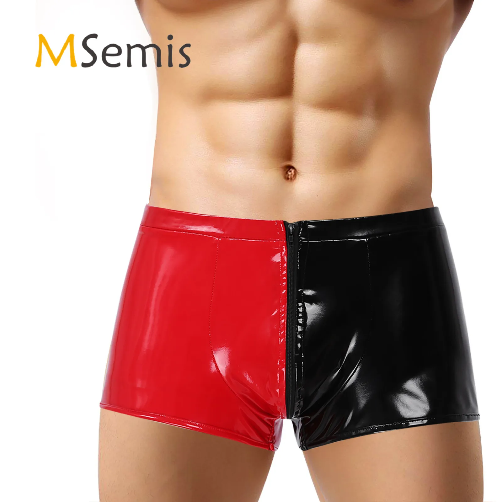 Мужские трусы-боксеры из лакированной кожи разные цвета | Спорт и развлечения