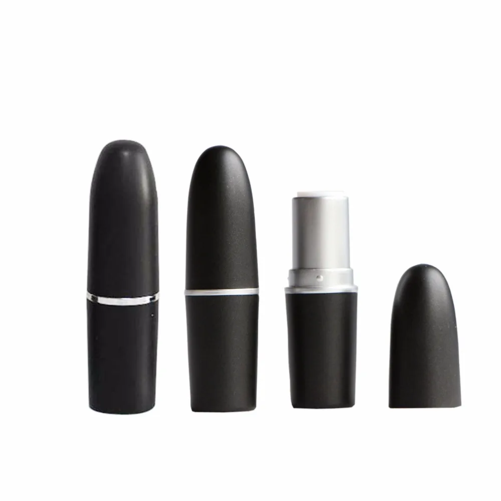 50 шт./лот пустой тюбик для помады черного цвета футляр пуля сделай сам контейнер в