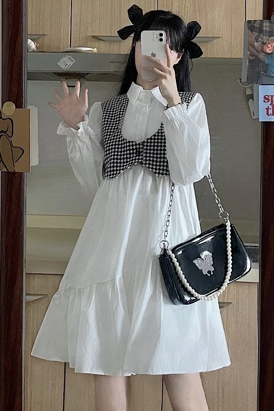 Осенние корейские платья новинка 2021 свободное модное темпераментное