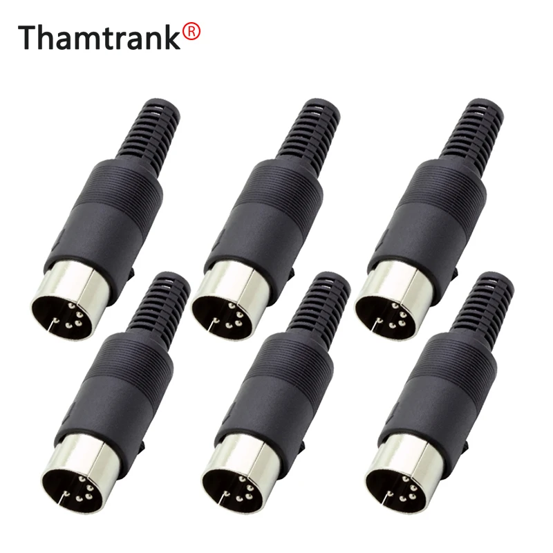 10 шт. провод соединитель 5PIN DIN штекер кабель адаптер с черной пластиковой ручкой |