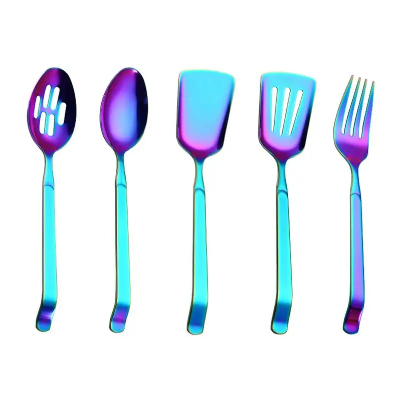 Набор кухонной утвари из нержавеющей стали 5 шт. радужные гаджеты для