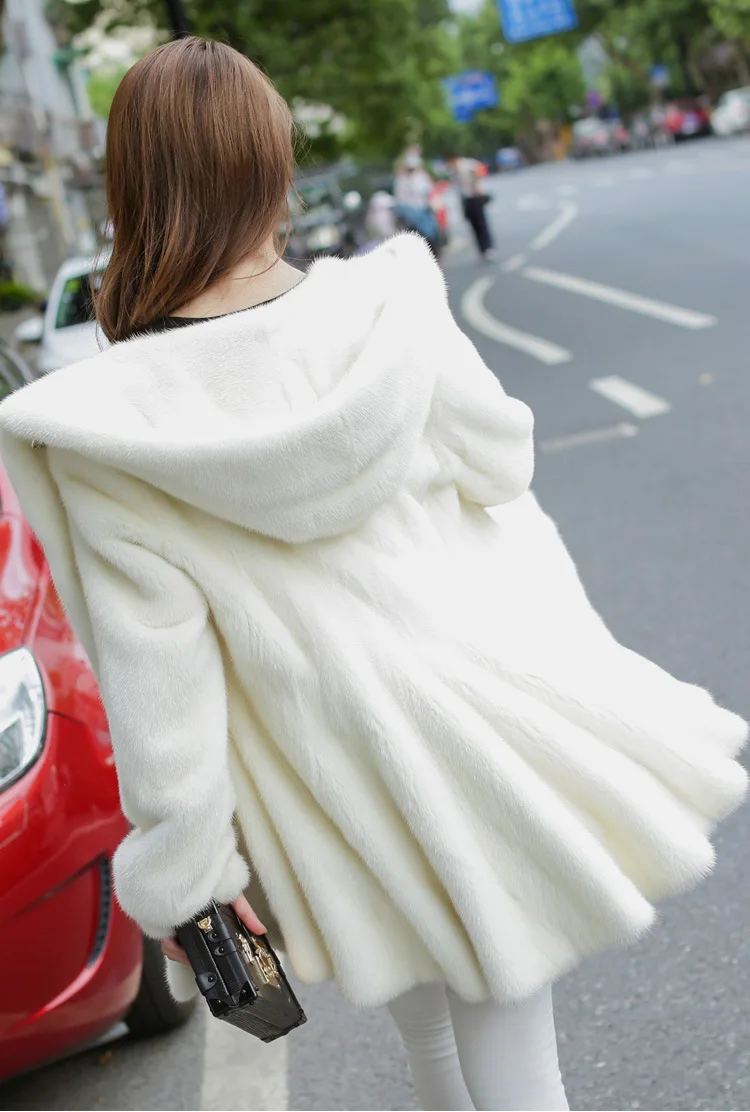 Mink Coats Women Natural Mink Jacket With Hood Female Real Mink Fur Coat With Belt Ladies Winter Warm Genuine Fur Coat Luxury