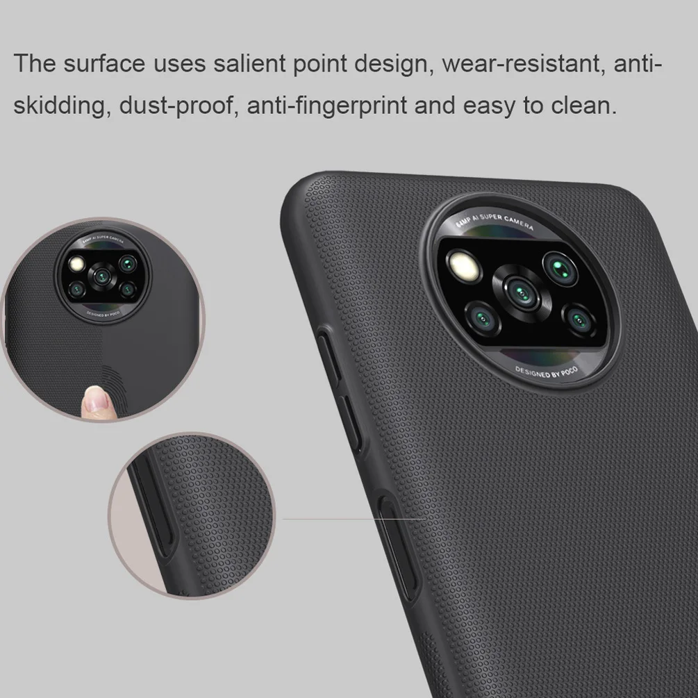 For Xiaomi Poco X3 Pro Case NILLKIN Super Frosted Shield Hard PC Phone Cases For Xiaomi Poco X3 NFC Cover