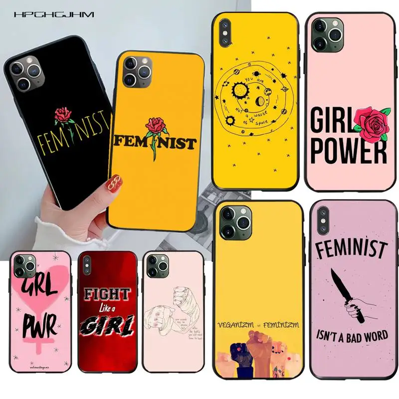 Эстетичный минималистичный девушка мощность феминистский шикарный милый чехол