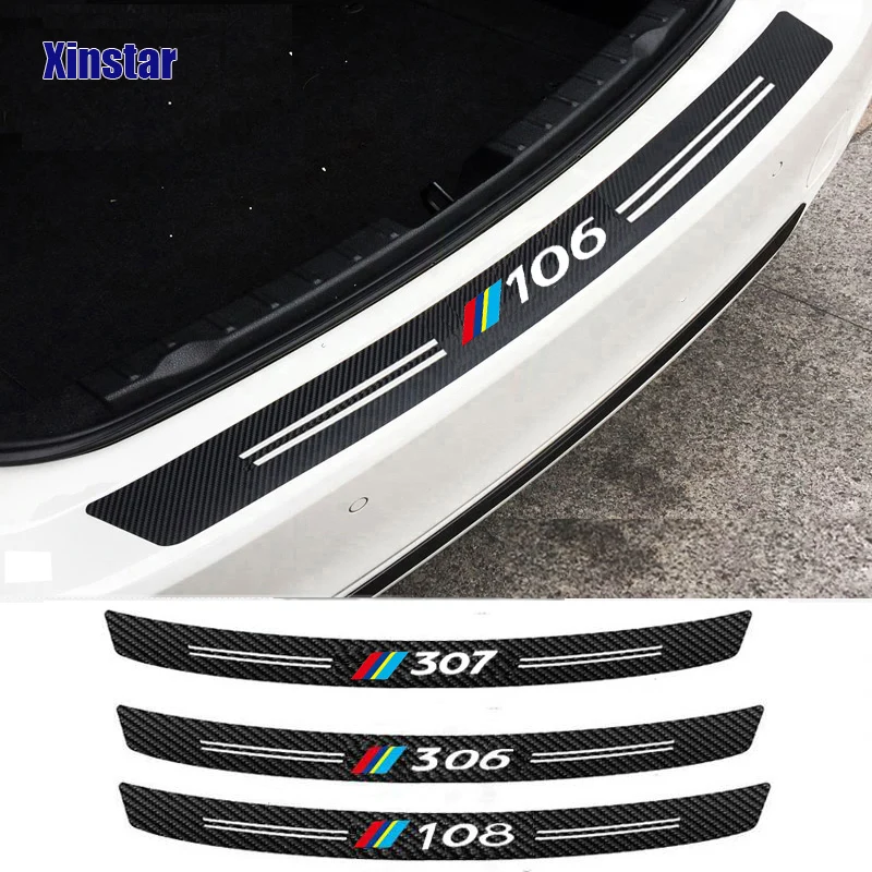 

Carbon Fiber Sticker Car Bumper Protection For Peugeot 106 107 108 2008 3008 208 308 206 207 208 306 307 508
