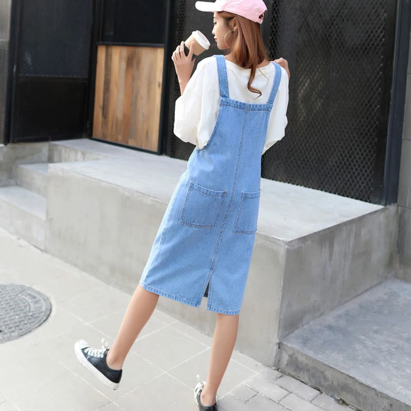 Женская юбка на подтяжках белая розовая Черная Юбка До Колена модель B02006B в