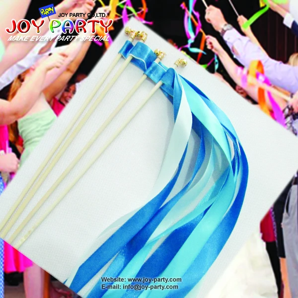 50 шт./лот лента на палочке с колокольчиком шума для свадебной вечеринки 6 видов