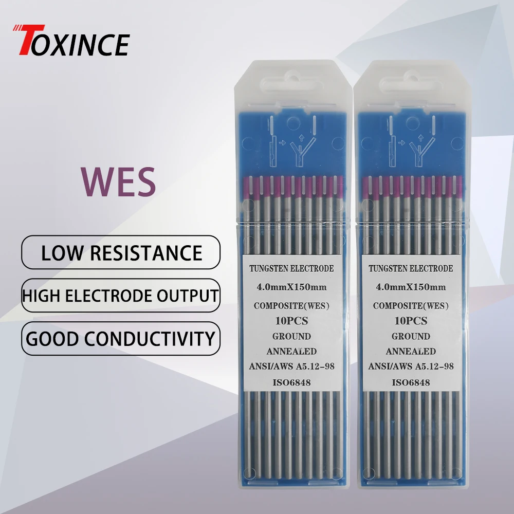 Вольфрамовый электрод WES фиолетовый вольфрамовый 1 0/1 6/2 0/2 4/3 2/4 0 вольфрамовая