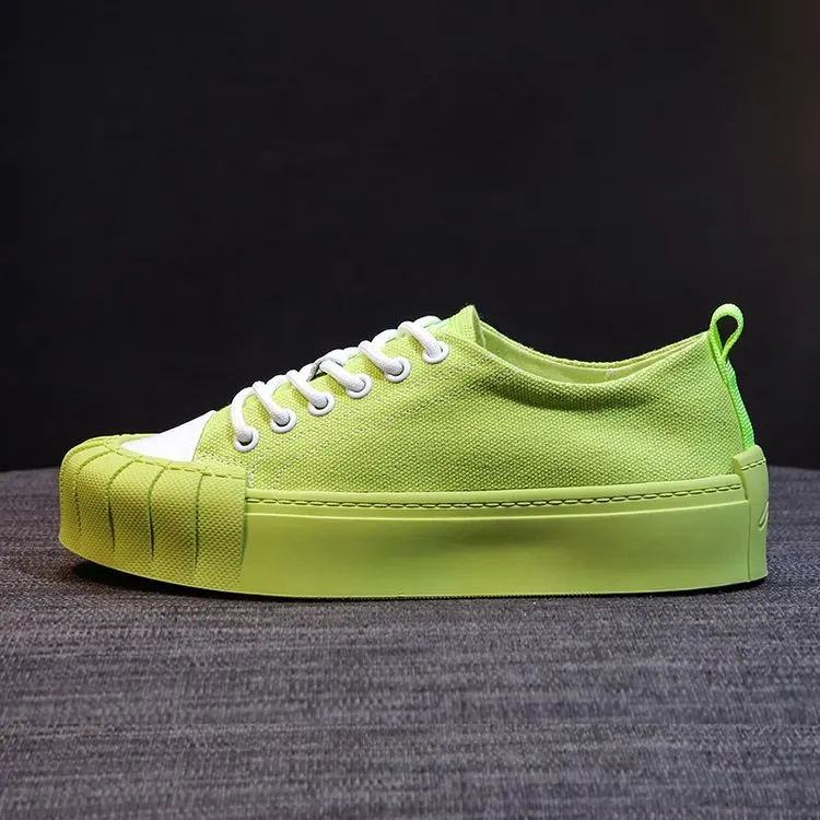 Летние модные милые женские туфли на плоской подошве; Повседневная парусиновая обувь с узкими лентами; однотонные дышащие кроссовки на шнуровке