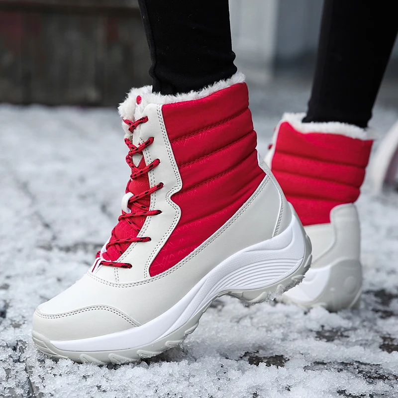 Женские зимние ботинки водонепроницаемые Нескользящие для родителей и детей
