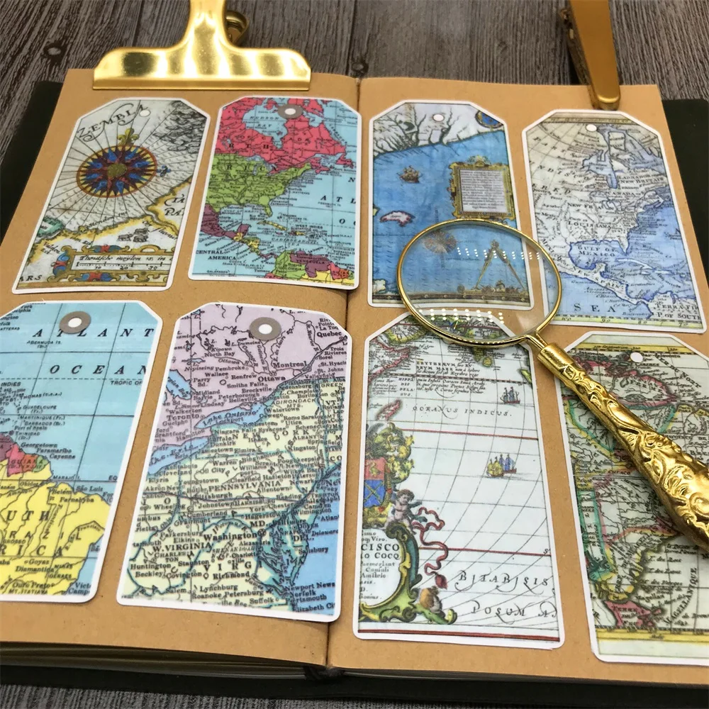 11 шт./упак. 2019 винтажная карта этикетки бумага сделай сам Скрапбукинг альбом