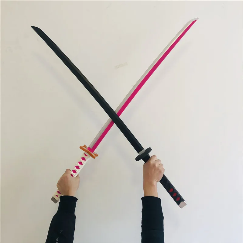 

104cm/103cm Black/Pink Anime PU Deadpool Sword Toy Placement Sheath Kendo Special Sports Links Cos Stage Props For Children Toys