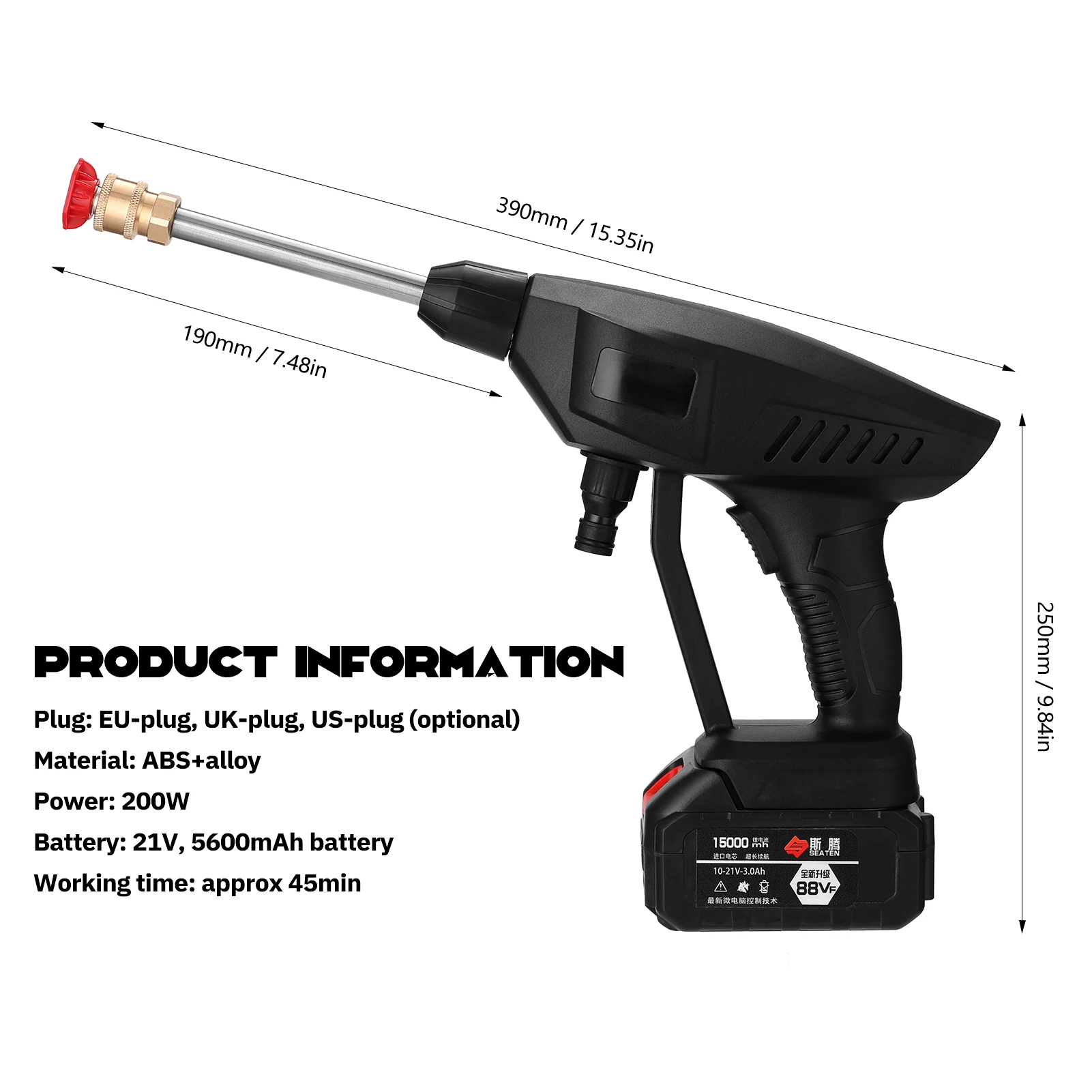 Продажа Бытовой беспроводной 30Bar высокое Давление инструмент автомойки, Портативный транспортного средства для очистки машины электрический авто... Продажа Бытовой беспроводной 30Bar высокое Давление инструмент автомойки, Портативный транспортного средства для очистки машины электрический авто...