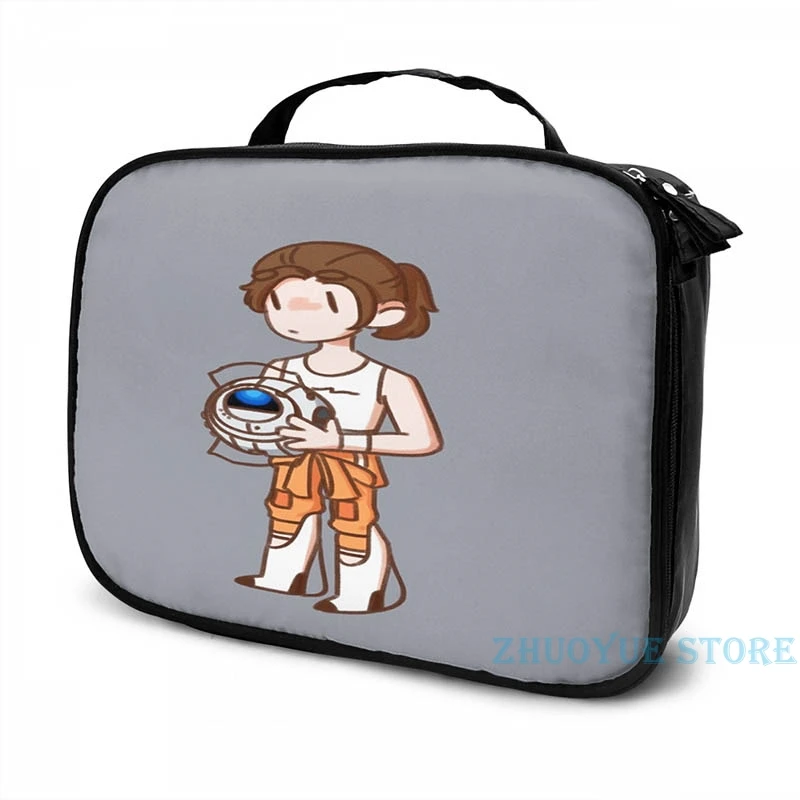 Забавный рюкзак с графическим принтом портал 2 Chell and Wheatley USB зарядкой мужские