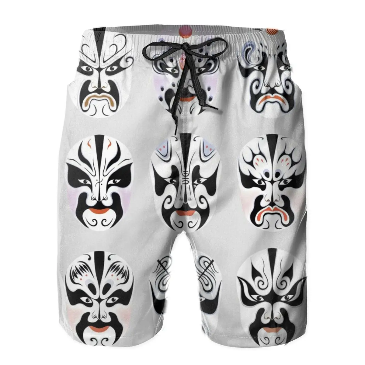 

Мужские брюки, маска пекинг-Опера, пляжные плавки для серфинга, спортивные быстросохнущие сетчатые повседневные шорты с юмором, пекинг для ...