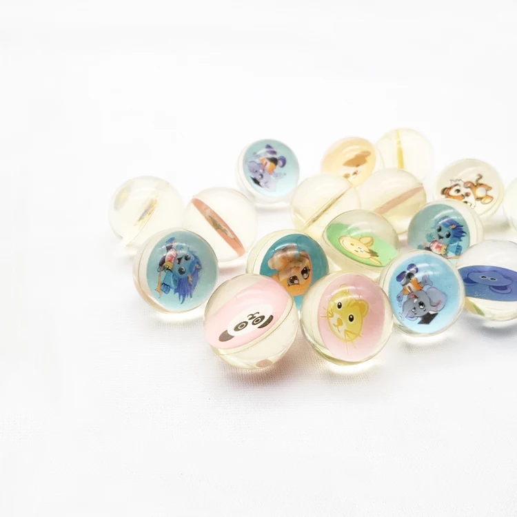 Милые Животные Печать Карты смешанные игрушки мяч прыгающий резиновые уличные