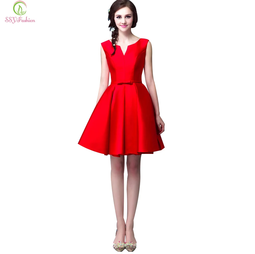 Женское короткое коктейльное платье без рукавов индивидуальное большого