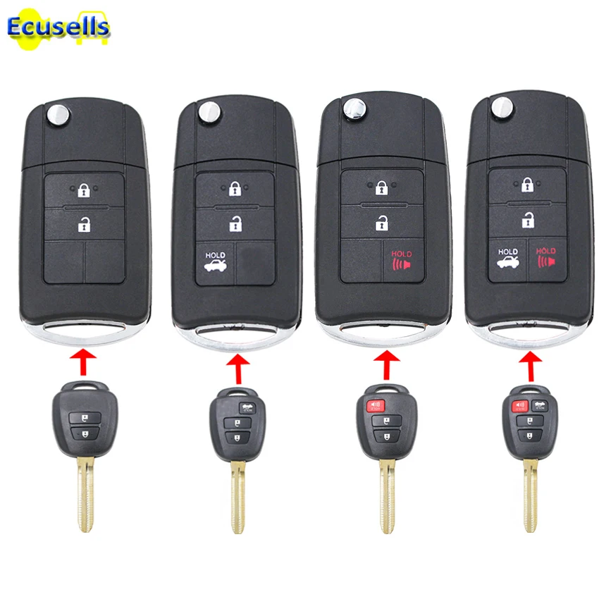 Чехол для TOYOTA CAMRY RAV4 Highlander Corolla с лезвием TOY43 2/3/4 кнопок|key for|key for toyotakey key |