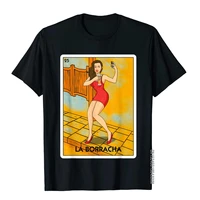 la borracha mexican card game funny drinking beer t shirt on sale boy t shirt comics tops shirt cotton moto biker