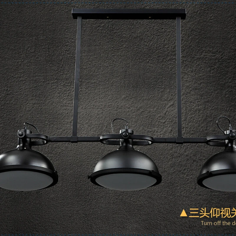 RH Лофт винтажный Ретро Американский промышленный стиль 3 головки подвесной