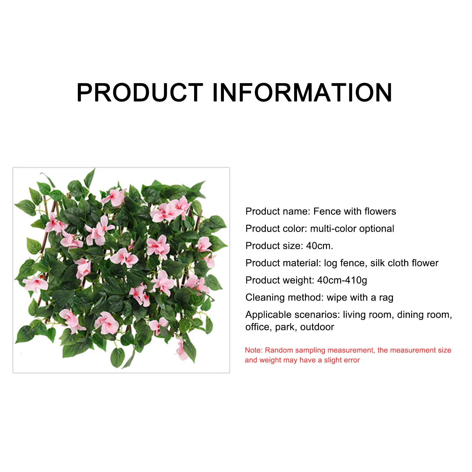 

1 штука искусственных листьев цветов/садовых настенных листьев, телескопическое украшение забора, имитация искусственных листьев