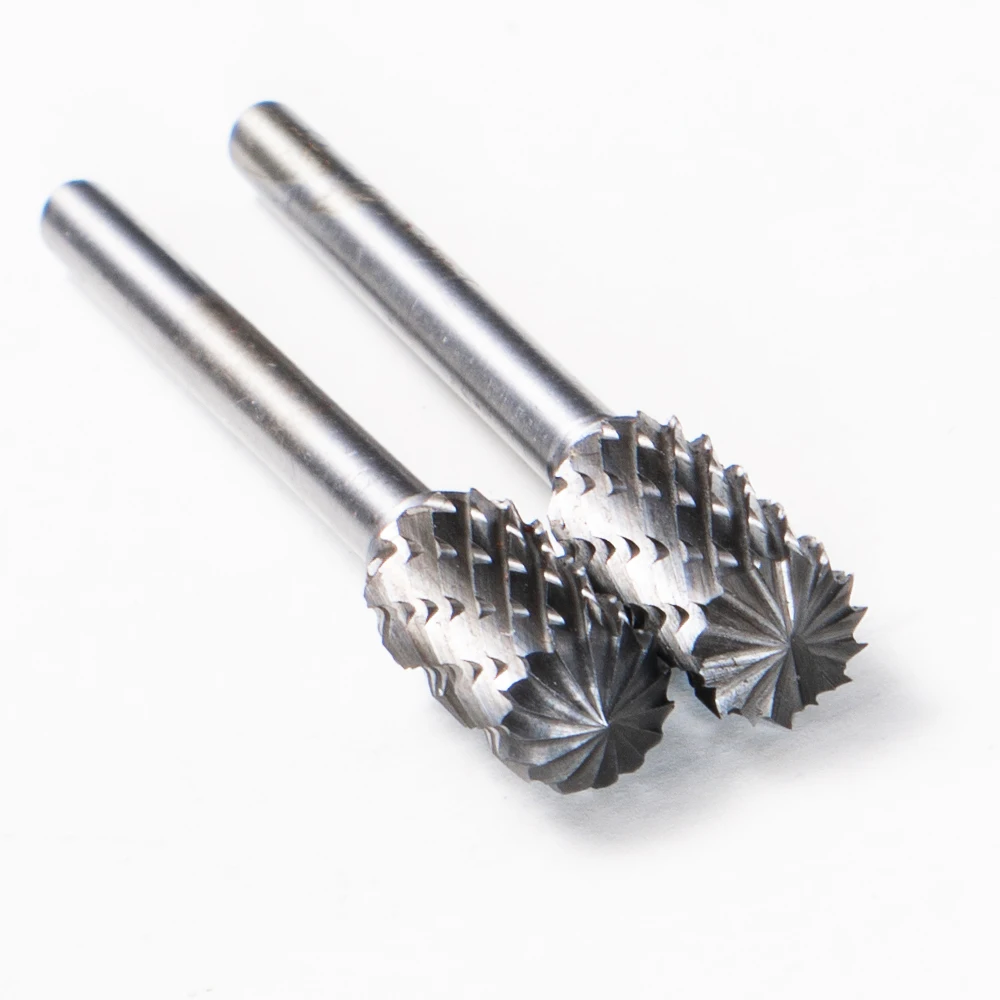 1pc 5/6mm tungsten steel grinding head carbide burrs mini drill diamond Burs Rotary Tool accessories Woodworking Milling Cut | Инструменты