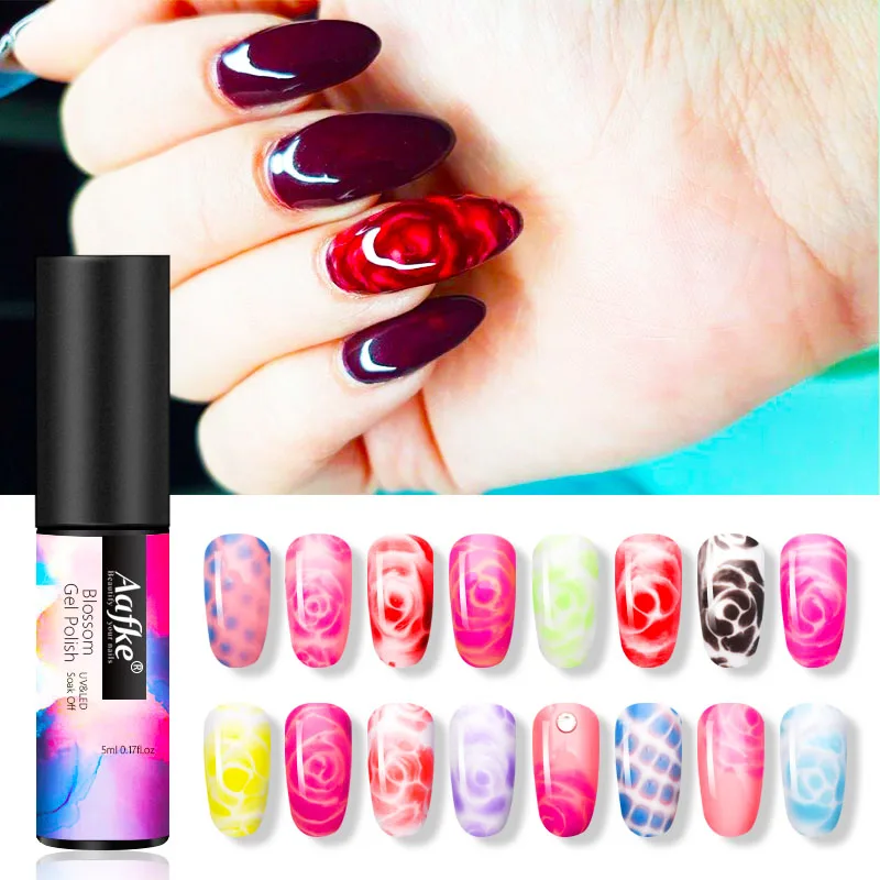 Прозрачная/белая Цветущая картина искусственный Гель лак расширитель волшебный