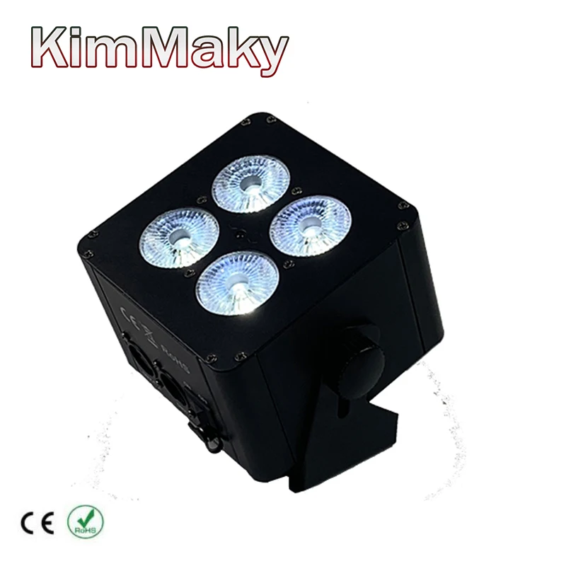 1 шт./коробка 4x18 Вт RGBWA + UV 6в1 светодиодный сценический светильник led подсветка