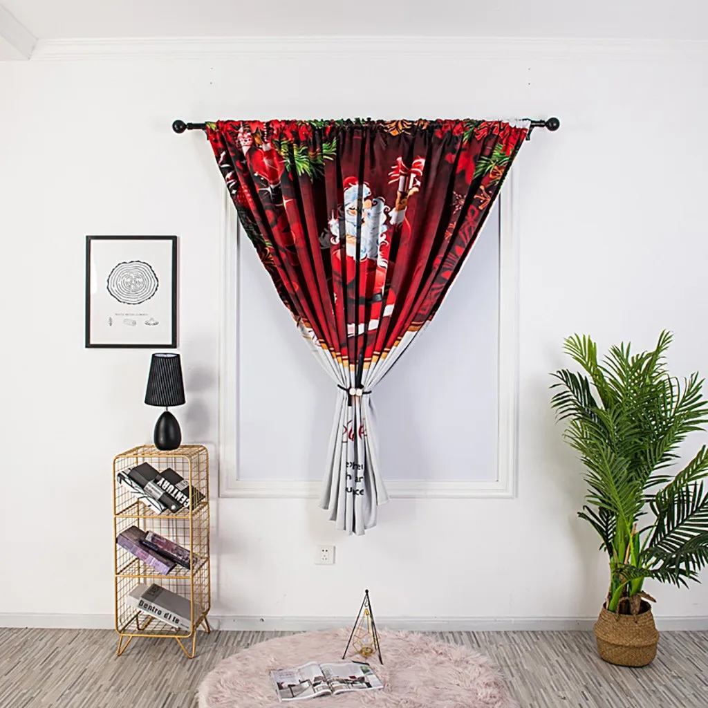 Занавески для гостиной рождественские занавески тюль окон вуаль драпировка