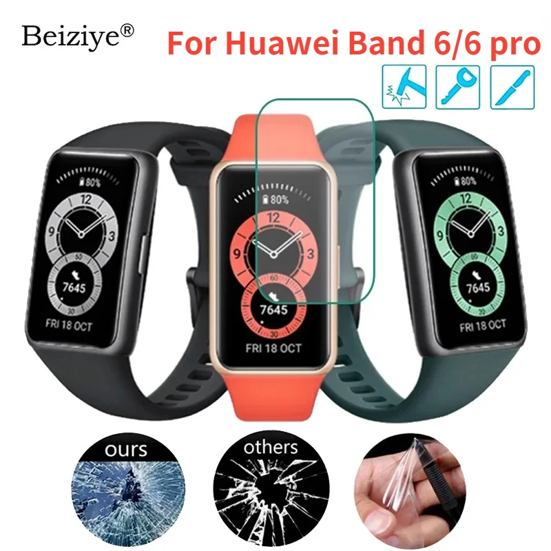 Фото Мягкая ТПУ Прозрачная защитная пленка для Huawei Band 6 Смарт-часы Защита экрана pro NFC |