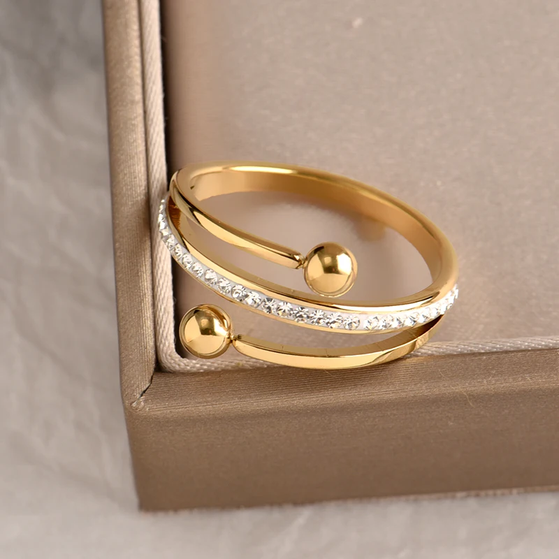 Кольцо женское из нержавеющей стали 316L изящное модное кольцо без потертости с