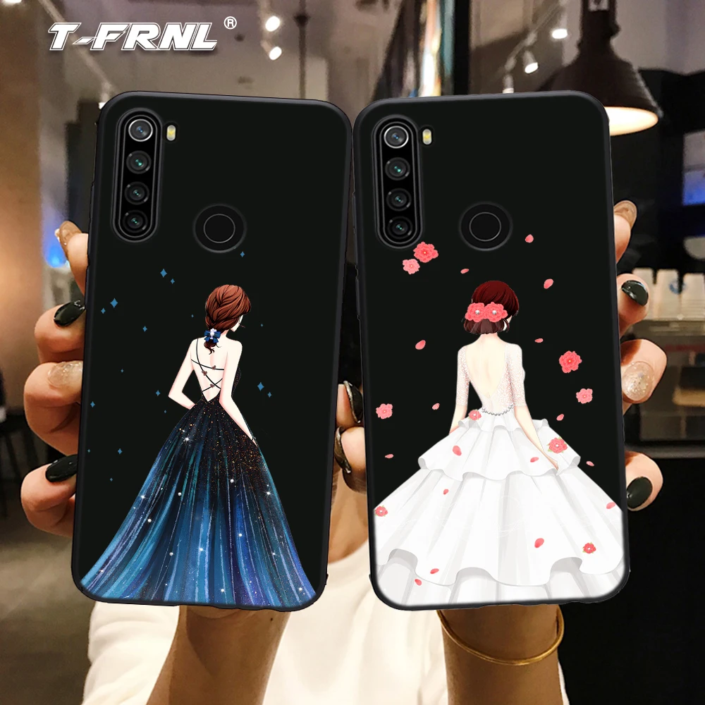 Чехол для Redmi note 8 Новый Стильный чехол мягкий силиконовый из ТПУ с рисунком