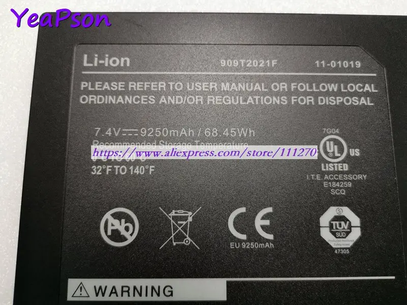 Yeapson BTP-87W3 909T2021F 7 4 V 9250mAh Подлинная батарея для Xplore XC6 iX104C3 iX104C4 iX104C5 iX104C2 Tablet PC Sereis |