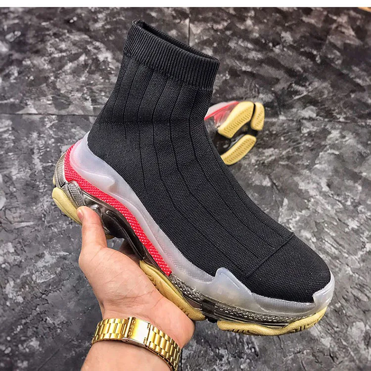 Женские мужские тянущийся Носок ботинки для бега уличные дышащие повседневные