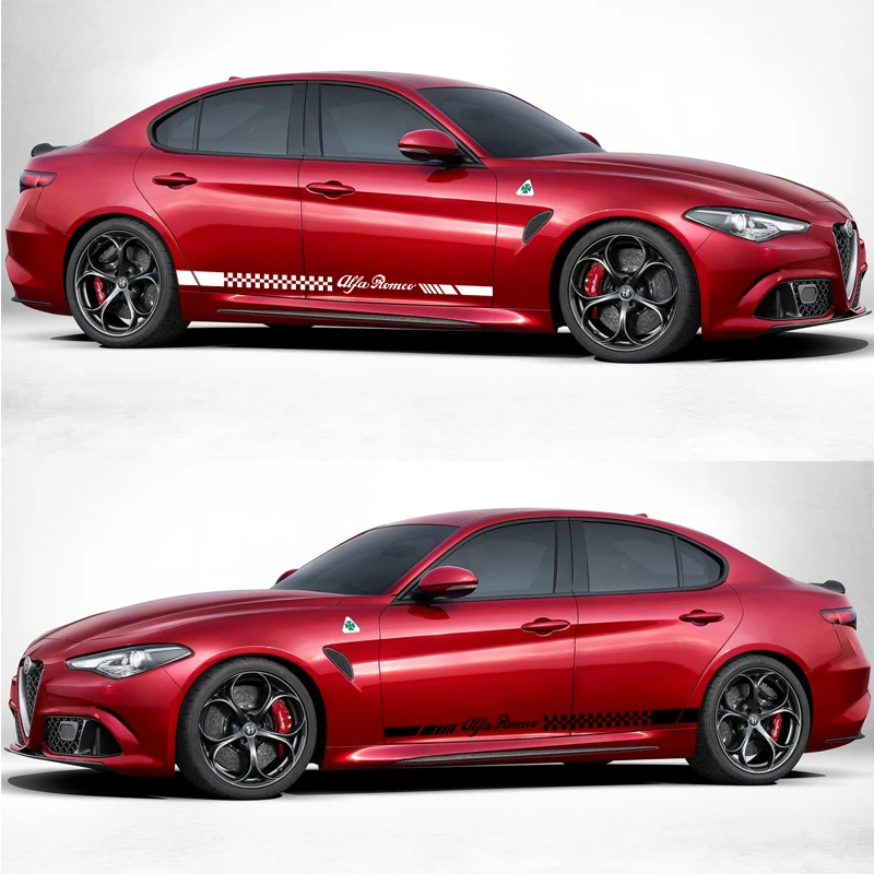 Автомобильные боковые наклейки для Alfa Romeo MiTo Giulia Giulietta 147 156 159 166 автомобильная