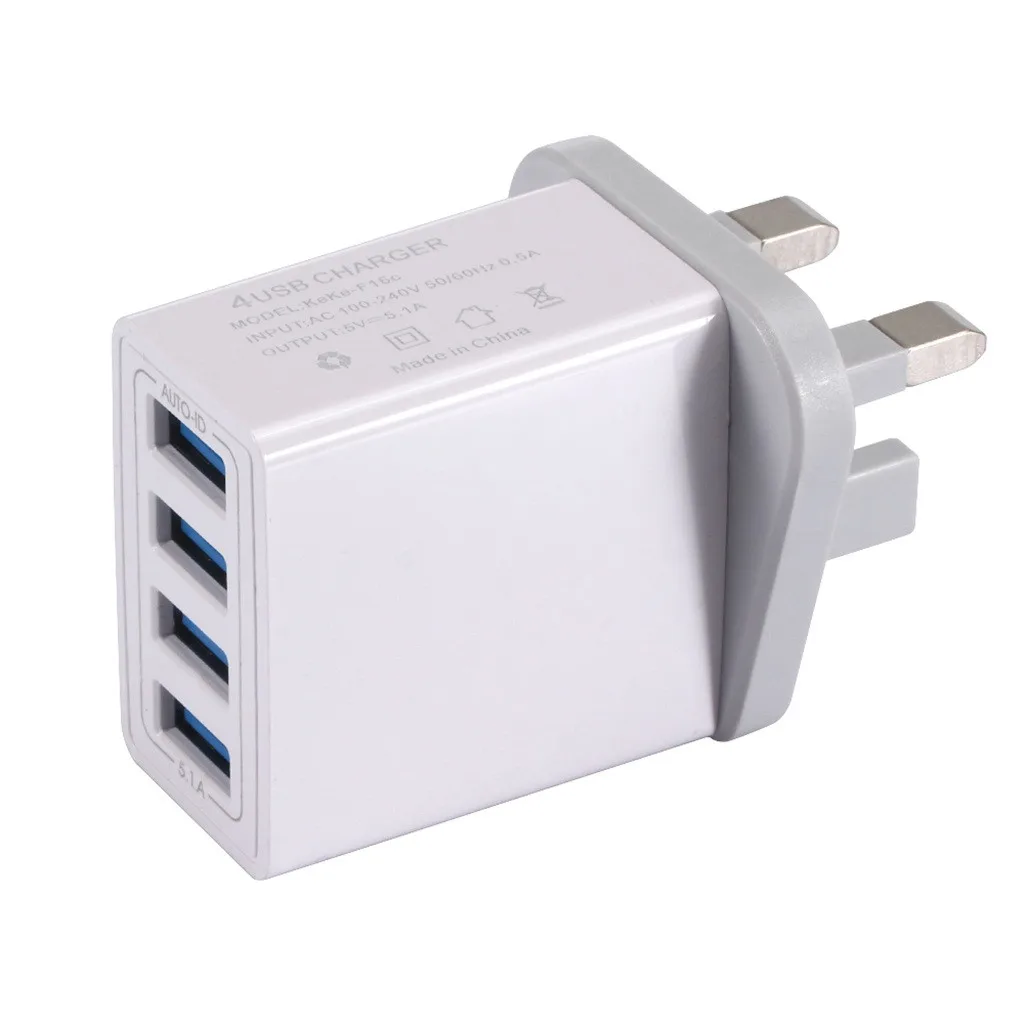 Сетевое зарядное устройство с 4 USB-портами 5 1 А | Электроника
