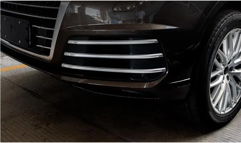 2016 для Audi Q7 abs Хромированная передняя решетка гоночная выхлопная вентиляция