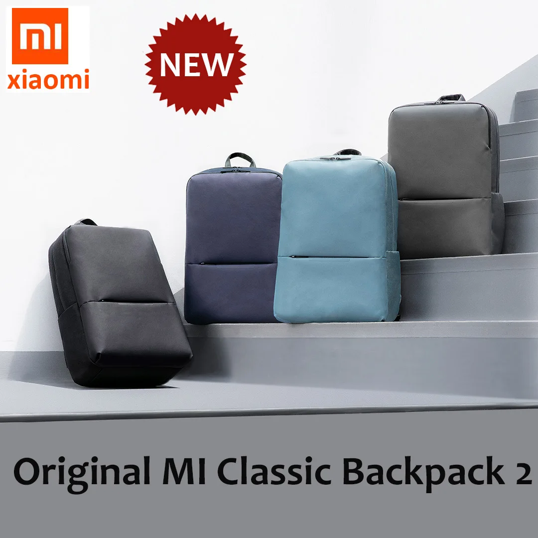 Новый рюкзак Xiaomi классический деловой 2 18L водонепроницаемый 5 6 дюймов ноутбук