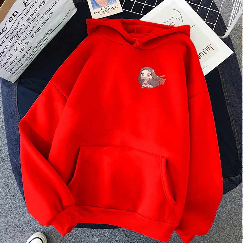 Лидер продаж женские толстовки с капюшоном кавайное смешное камадо незуко и