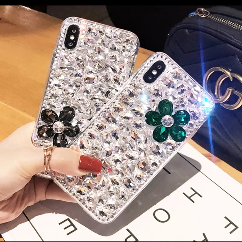 Толстый чехол со стразами для Xiaomi Mi 9 SE F1 8 A2Lite A1 Mi6 Mi9 Cobar Redmi Note pro 7s k20 5 6 7Pro 6A 5plus