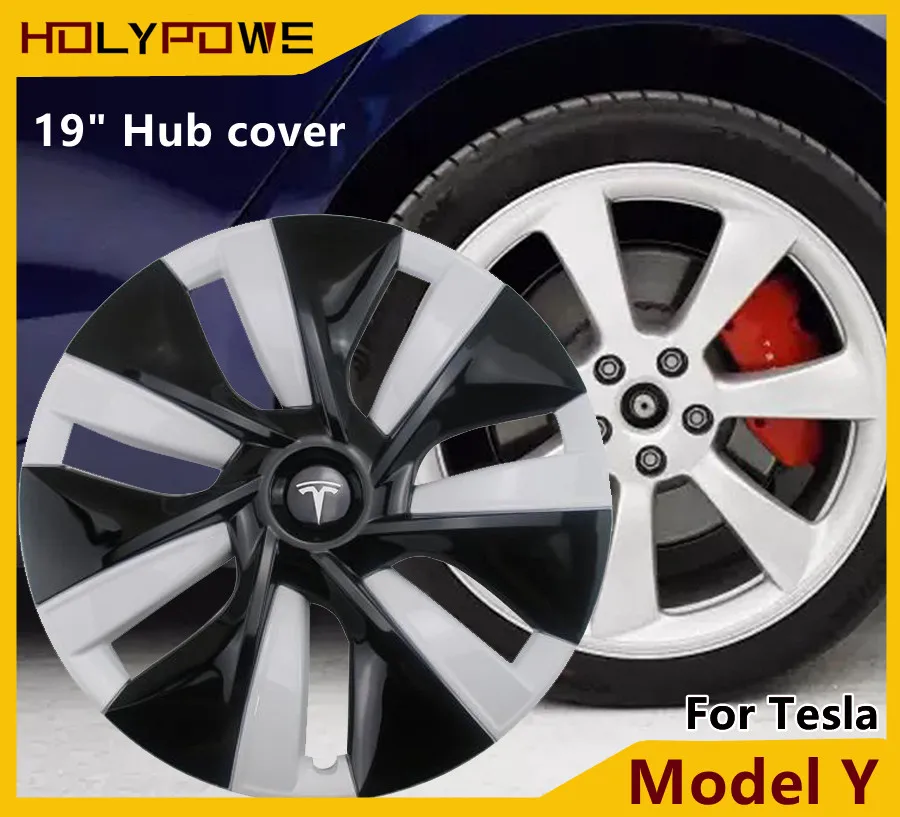 

For Tesla Model Y High Performance 19 Inch Wheel Hub Cover Tire Protection Trim Rinng Decorative Exterior Modified Accessories