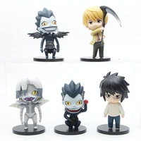 death note anime figures 10cm cute l lawliet 1200 yagami light 1160 pvc action figurines models toys for kids