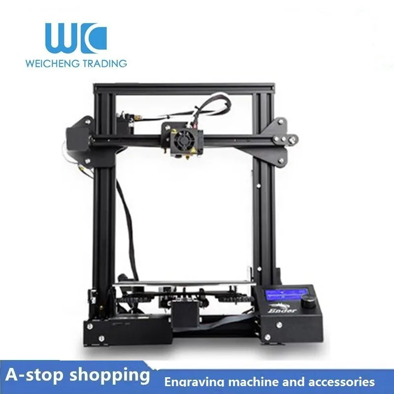 

3D Ender-3S 3D принтер DIY Набор самосборки с обновлением Resume Printing Power Ender 3 3D принтер CNC частей.