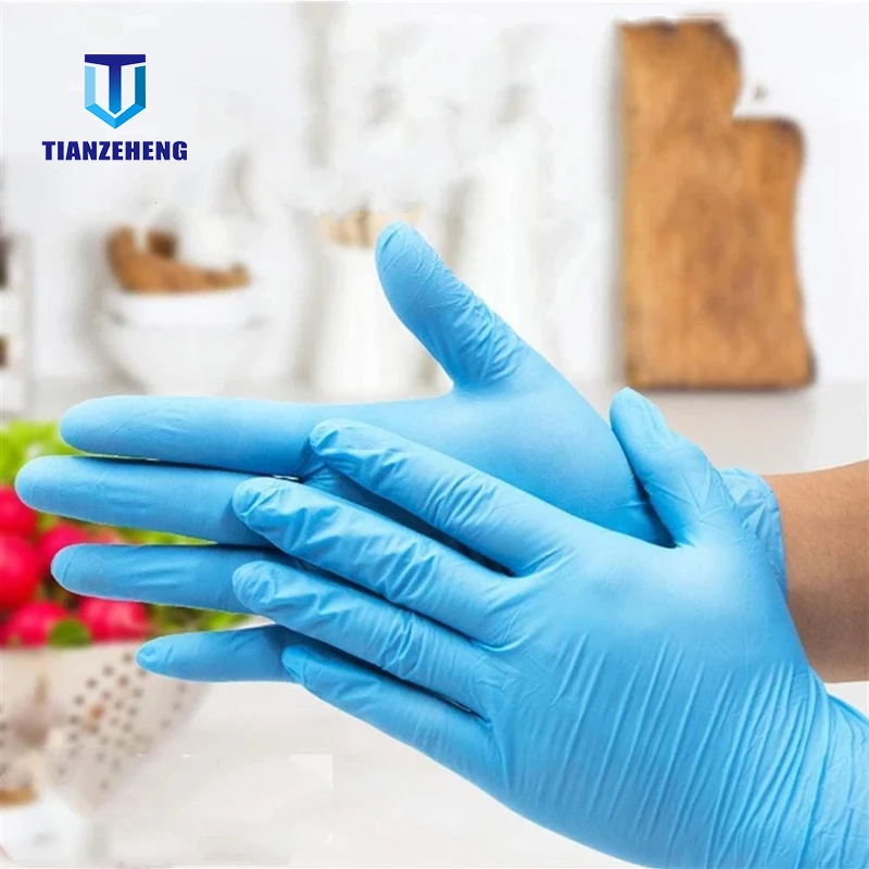 

100pcs/Box Disposable Nitrile Gloves Universal Cleaning Work Protective Food Safety Health Household Cleaning Hand Covers