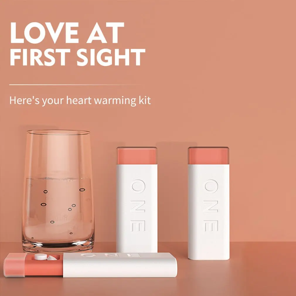 

Portable One Day Pill Box Tablet Pillbox Waterproof Portable Keychain Tablet Pill Storage Box Travel Medicine Box