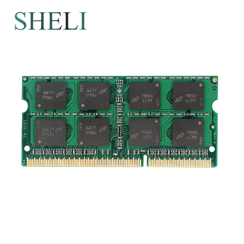 

SHELI New Notebooks Memory 4GB 2RX8 PC3-8500S DDR3 1066MHZ Standard Voltage 1.5V CL9 204pin Laptop Memory
