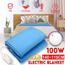 110 В/220 В электрическое отопление одеяло двойной один теплый нагреватель водонепроницаемый температура регулируемая зимняя фланелевая кровать с подогревом